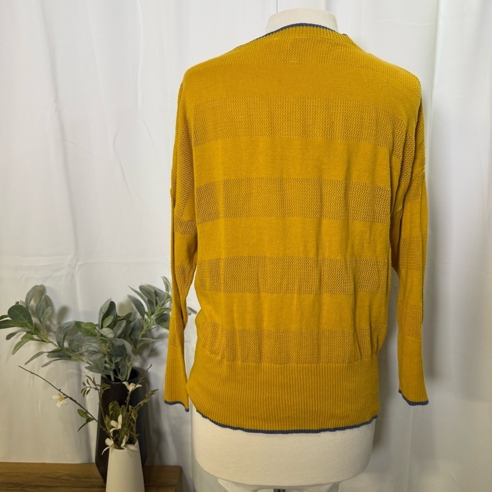 3/$20 Matilda Jane Joanna Gaines Sweater long sleeve button down yellow size Med - Picture 3 of 9
